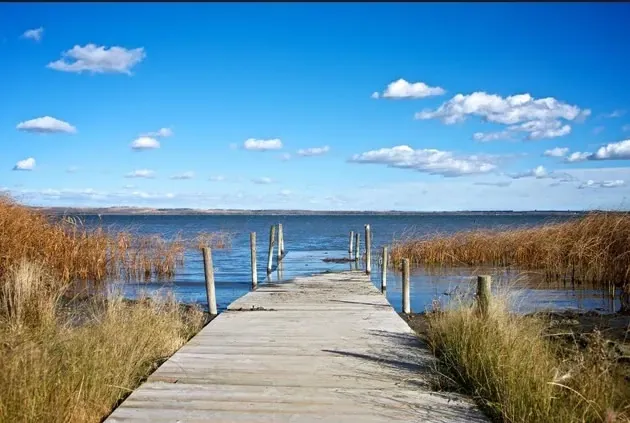 The dock on Gull Lake, Alberta