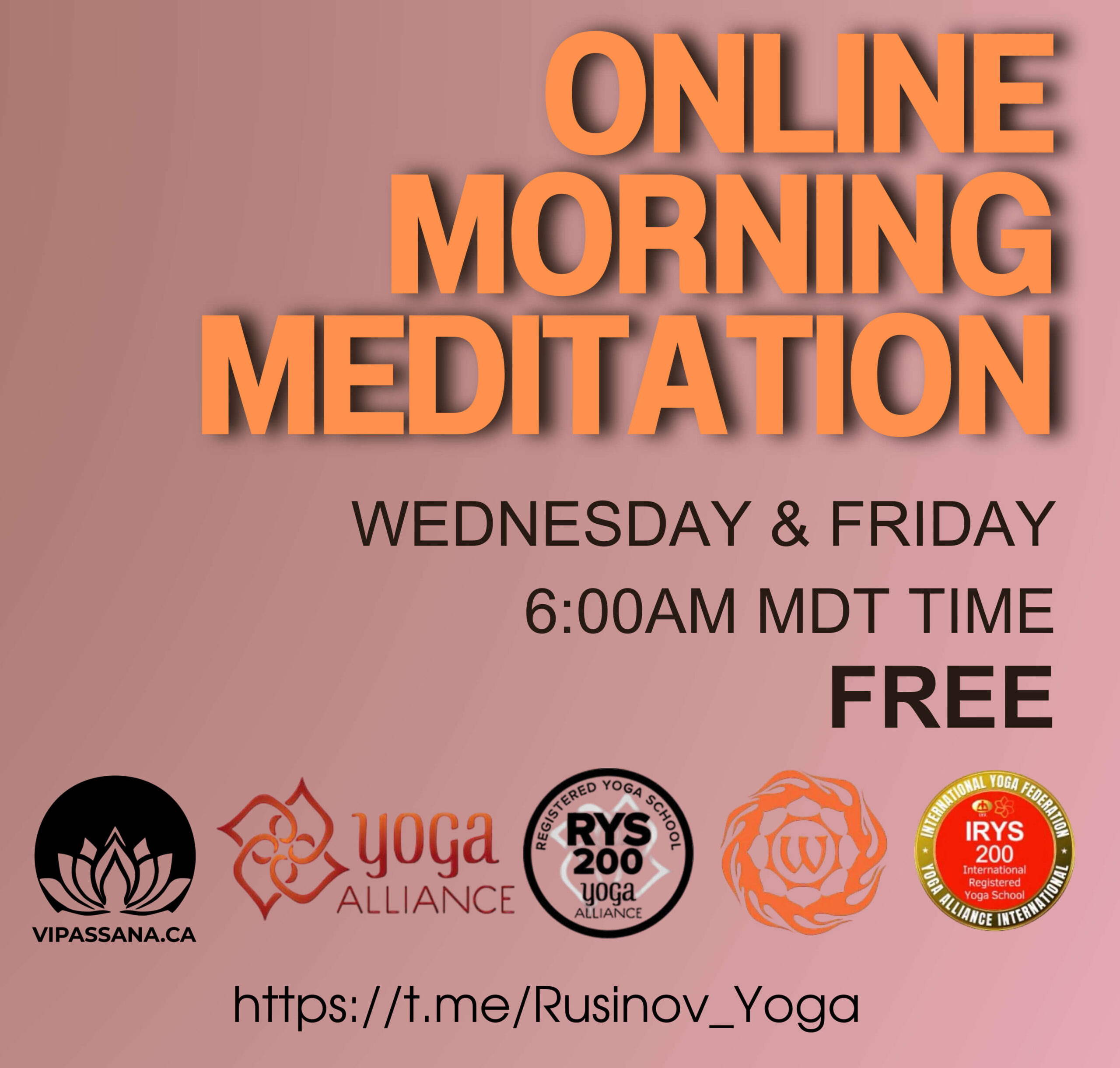 Online Morning Meditation