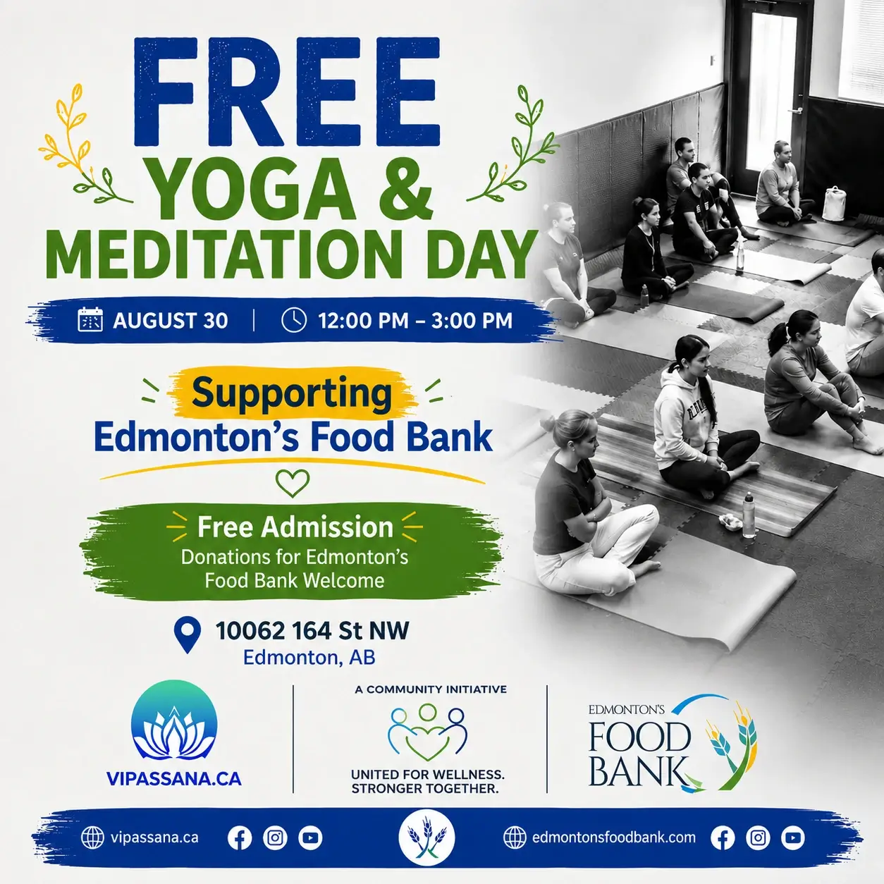 Free Yoga Day in Edmonton Free Yoga Day in Edmonton