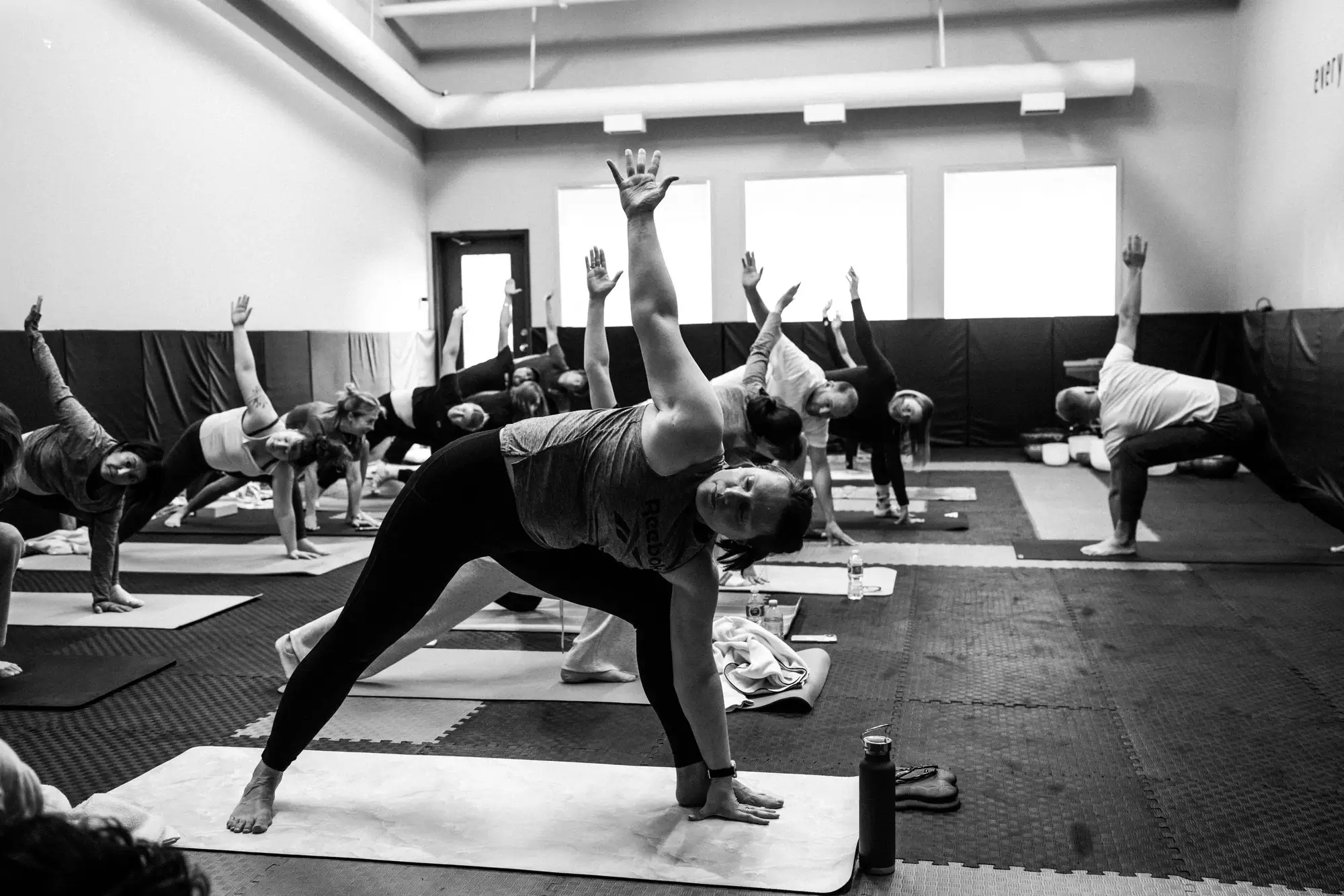 Free yoga for beginners at a community event